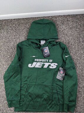NWT New York Jets Hoodie Nike On Field Therma Fit Sweatshirt Youth Boys Large